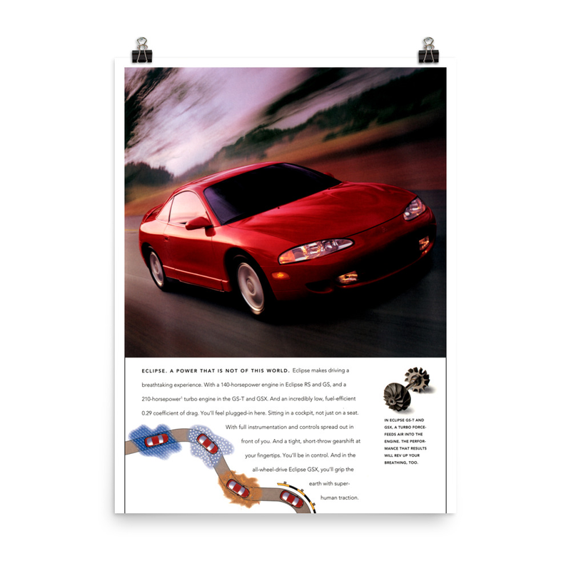 2Ga Mitsubishi Eclipse GSX Premium Poster 18